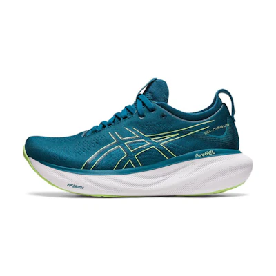 (W) ASICS Gel Nimbus 25 'Ink Teal Lime Green'