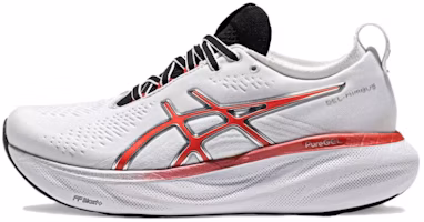 (Women) ASICS GEL-Nimbus 25 'White/Classic Red' 1012B563-100 (Women) ASICS GEL-Nimbus 25 'White/Classic Red' 1012B563-100