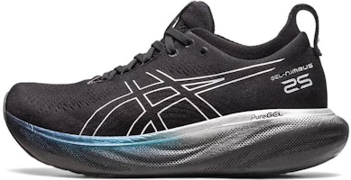 (Women) ASICS Gel Nimbus 25 Platinum 'Black Pure Silver' 1012B435-001 (Women) ASICS Gel Nimbus 25 Platinum 'Black Pure Silver' 1012B435-001