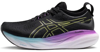 (Women) ASICS Gel Nimbus 25 Wide 'Black Glow Yellow' 1012B437-004 (Women) ASICS Gel Nimbus 25 Wide 'Black Glow Yellow' 1012B437-004