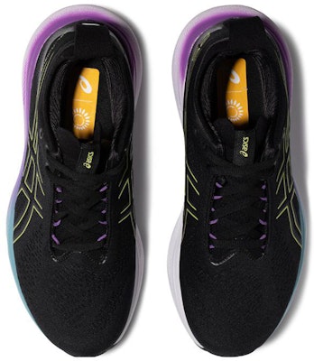 (Women) ASICS Gel Nimbus 25 Wide 'Black Glow Yellow' 1012B437-004 Lookbook (Women) ASICS Gel Nimbus 25 Wide 'Black Glow Yellow' 1012B437-004