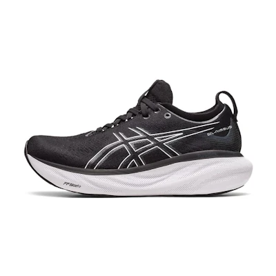 (W) ASICS Gel Nimbus 25 Wide 'Black Pure Silver'
