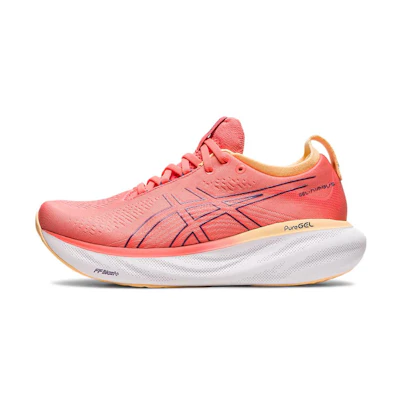 (W) ASICS Gel Nimbus 25 Wide 'Papaya Dusty Purple'
