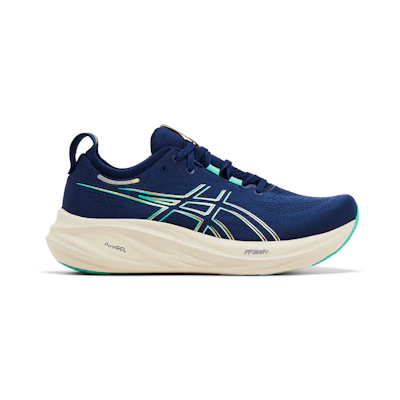 (W) ASICS Gel Nimbus 26 'Blue Expanse Aurora Green'
