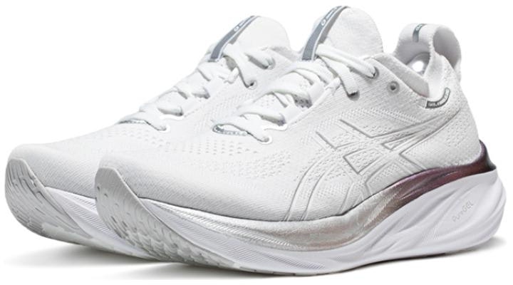 (Women) ASICS Gel Nimbus 26 Platinum 'Real White Pure Silver' 1012B720-100 Order (Women) ASICS Gel Nimbus 26 Platinum 'Real White Pure Silver' 1012B720-100