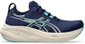 Order (W) ASICS Gel Nimbus 26 Wide 'Biru Perancis Lime Elektrik' 1012B602-400