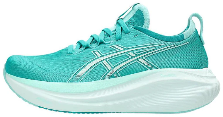 (W) ASICS Gel-Nimbus 27 Gelombang Teal Mint Bersinar 1012B753-400 Buy (W) ASICS Gel-Nimbus 27 Gelombang Teal Mint Bersinar 1012B753-400