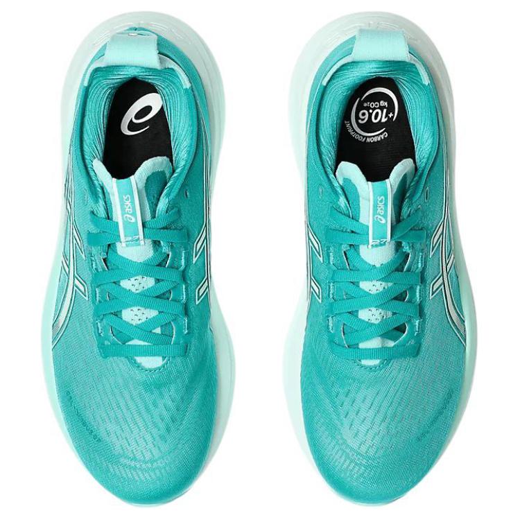 Details for (W) ASICS Gel-Nimbus 27 Gelombang Teal Mint Bersinar 1012B753-400