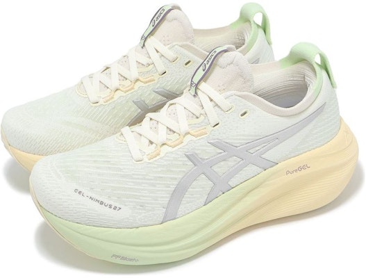 (Women) ASICS Gel Nimbus 27 Lite Show 'Cream Silver Green' 1012B874-100 Lookbook (Women) ASICS Gel Nimbus 27 Lite Show 'Cream Silver Green' 1012B874-100