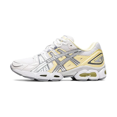 (W) ASICS GEL-Nimbus 9 'White Silver Yellow'