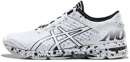(Women) ASICS Gel Noosa Tri 11 'Paint Splatter - White Black' T676Q-0101 (Women) ASICS Gel Noosa Tri 11 'Paint Splatter - White Black' T676Q-0101