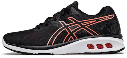 (Women) ASICS Gel Promesa 'Black Flash Coral' T892N-9090 (Women) ASICS Gel Promesa 'Black Flash Coral' T892N-9090