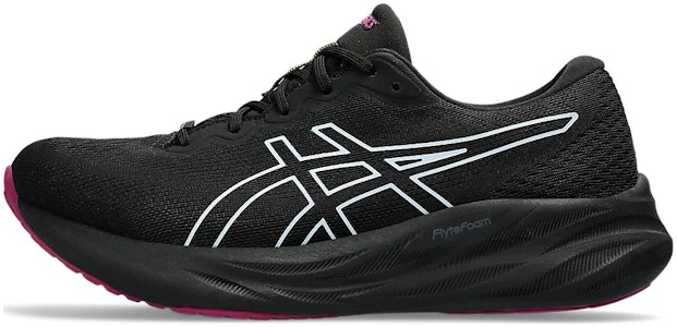 Asics 圓頭繫帶減震耐磨 低幫跑步鞋 女款 黑白紅 Buy Asics 圓頭繫帶減震耐磨 低幫跑步鞋 女款 黑白紅