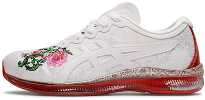 (Women) ASICS Gel Quantum Infinity Future Renaissance 'White Red' 1022A118-100 (Women) ASICS Gel Quantum Infinity Future Renaissance 'White Red' 1022A118-100