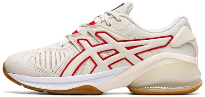(Women) ASICS Gel Quantum Jin Shoes Birch 'White Red' 1022A291-201 (Women) ASICS Gel Quantum Jin Shoes Birch 'White Red' 1022A291-201