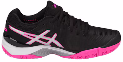 Order (W) ASICS Gel Resolution 7 ''Noir Argent Rose Fluo'' E751Y-9093