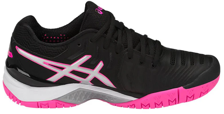 (W) ASICS Gel Resolution 7 ''Noir Argent Rose Fluo'' E751Y-9093 Order (W) ASICS Gel Resolution 7 ''Noir Argent Rose Fluo'' E751Y-9093