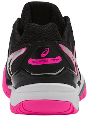 (Women) ASICS Gel Resolution 7 'Black Silver Hot Pink' E751Y-9093 Shop (Women) ASICS Gel Resolution 7 'Black Silver Hot Pink' E751Y-9093