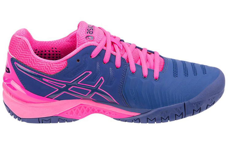 Order (W) ASICS Gel Resolution 7 "Bleu Imprimé Rose" E751Y-400