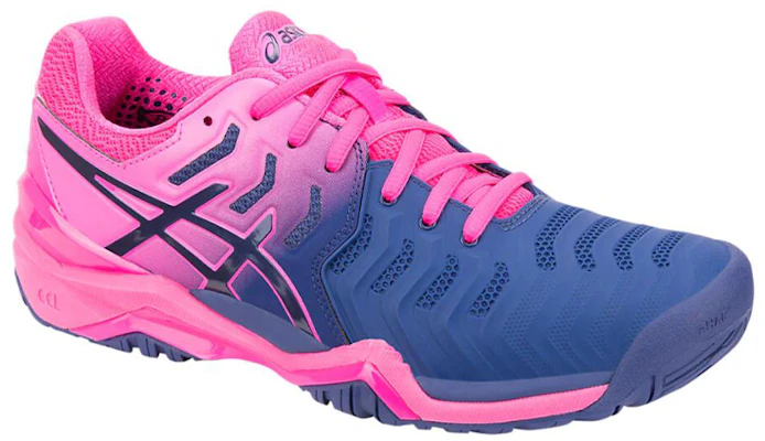 (W) ASICS Gel Resolution 7 "Bleu Imprimé Rose" E751Y-400 Lookbook (W) ASICS Gel Resolution 7 "Bleu Imprimé Rose" E751Y-400