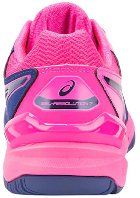 (W) ASICS Gel Resolution 7 "Bleu Imprimé Rose" E751Y-400 Shop (W) ASICS Gel Resolution 7 "Bleu Imprimé Rose" E751Y-400
