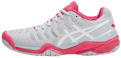 (Women) ASICS Gel Resolution 7 'Glacier Grey Rouge Red' E751Y-9601 (Women) ASICS Gel Resolution 7 'Glacier Grey Rouge Red' E751Y-9601