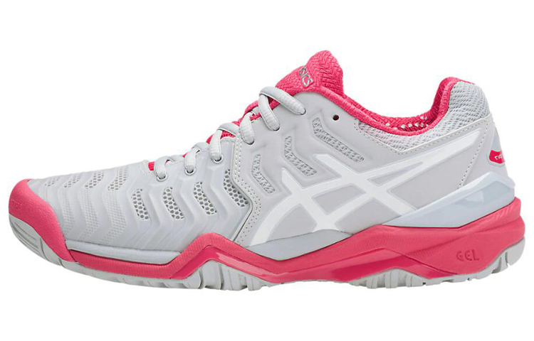 (Women) ASICS Gel Resolution 7 'Glacier Grey Rouge Red'  E751Y-9601