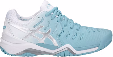 (Women) ASICS Gel Resolution 7 'Porcelain Blue Silver' E751Y-1493 (Women) ASICS Gel Resolution 7 'Porcelain Blue Silver' E751Y-1493