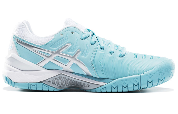 Order (W) ASICS Gel Resolution 7 ''Blu Porcellana Argento'' E751Y-1493