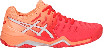 (Women) ASICS Gel Resolution 7 'Red Alert Silver' E751Y-600 (Women) ASICS Gel Resolution 7 'Red Alert Silver' E751Y-600