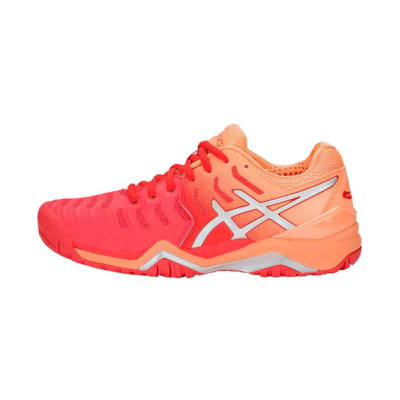 (W) ASICS Gel Resolution 7 'Red Alert Silver'