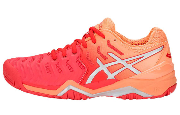 (Women) ASICS Gel Resolution 7 'Red Alert Silver'  E751Y-600
