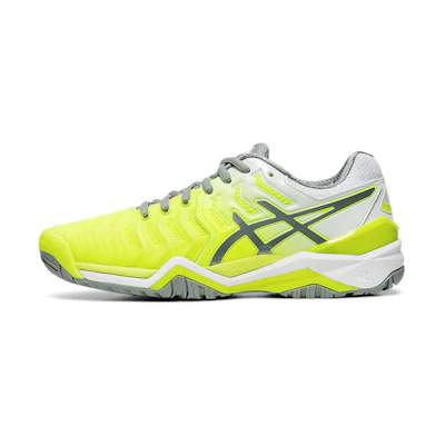 (W) ASICS Gel Resolution 7 'Safety Yellow Stone Grey'