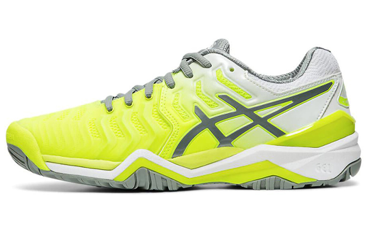 (Women) ASICS Gel Resolution 7 'Safety Yellow Stone Grey'  E751Y-750