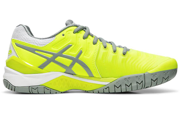 Order (W) ASICS Gel Resolution 7 'Amarillo Seguridad Gris Piedra' E751Y-750