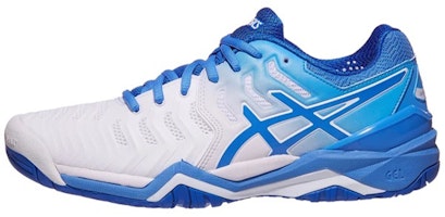 (Women) ASICS Gel Resolution 7 'White Blue Coast' E751Y-101 (Women) ASICS Gel Resolution 7 'White Blue Coast' E751Y-101