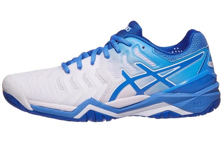 (Women) ASICS Gel Resolution 7 'White Blue Coast'  E751Y-101