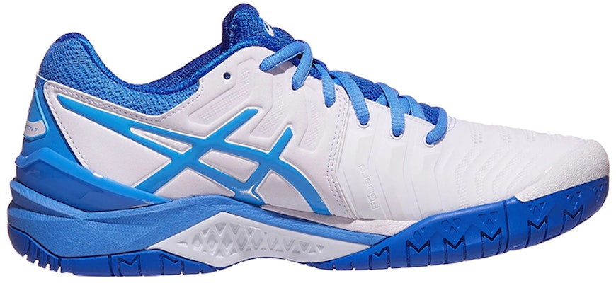 (Women) ASICS Gel Resolution 7 'White Blue Coast' E751Y-101 Order (Women) ASICS Gel Resolution 7 'White Blue Coast' E751Y-101