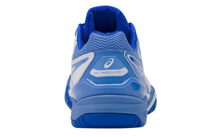 Shop (W) ASICS Gel Resolution 7 ''Wit Blauw Coast'' E751Y-101