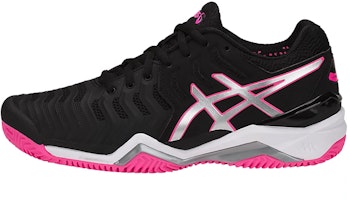 (Women) ASICS Gel-Resolution 7 Clay 'Black Pink' E752Y-9093 (Women) ASICS Gel-Resolution 7 Clay 'Black Pink' E752Y-9093