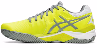 (Women) ASICS Gel-Resolution 7 Clay Court Shoes For Yellow/Grey E752Y-750 (Women) ASICS Gel-Resolution 7 Clay Court Shoes For Yellow/Grey E752Y-750
