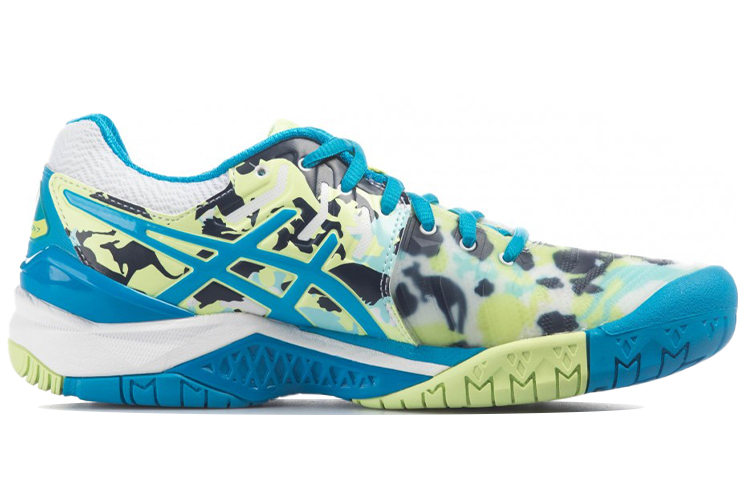 Order (Women) ASICS Gel Resolution 7 L.E. 'Blue Yellow' E760Y-0143