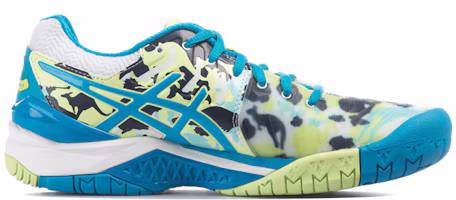 Order (W) ASICS Gel Resolution 7 Edisi Khas 'Biru Kuning' E760Y-0143