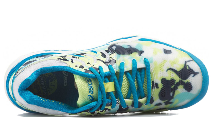 Shop (Women) ASICS Gel Resolution 7 L.E. 'Blue Yellow' E760Y-0143