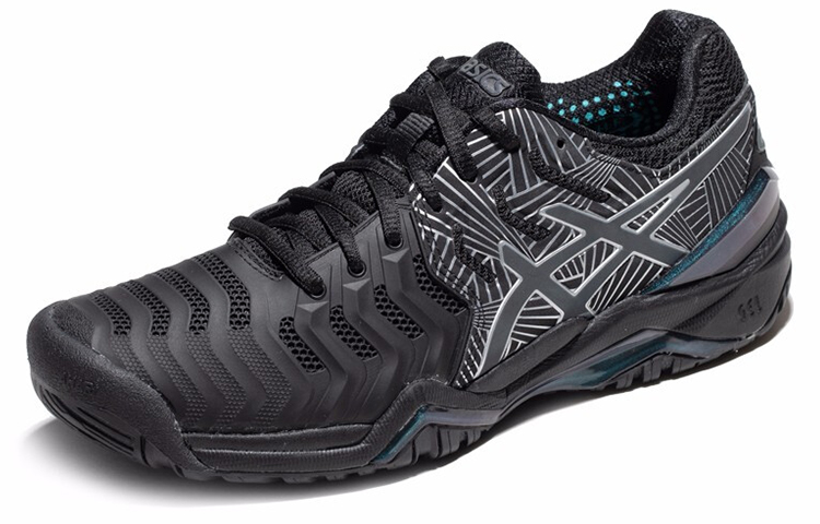 Order (W) ASICS Gel Resolution 7 LE ''Zwart Zilver'' 1042A092-001