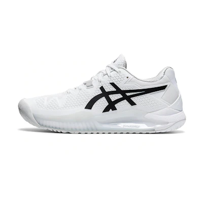(W) ASICS Gel Resolution 8 'White Black'