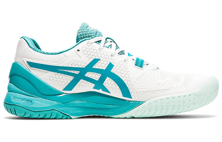 Order (W) ASICS Gel Resolution 8 'Putih Lagoon' Sepatu Olahraga 1042A072-106