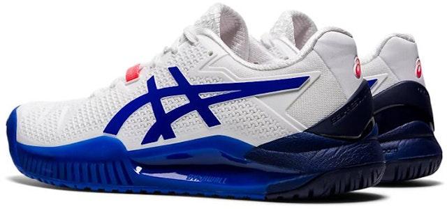 (W) ASICS Gel Resolution 8 'Putih Lapis Lazuli Biru' 1042A072-107 Shop (W) ASICS Gel Resolution 8 'Putih Lapis Lazuli Biru' 1042A072-107