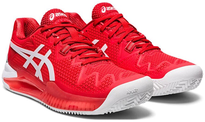 (W) ASICS Gel Resolution 8 Clay 红白网球鞋 1042A070-601 Lookbook (W) ASICS Gel Resolution 8 Clay 红白网球鞋 1042A070-601