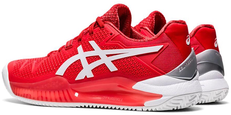 (W) ASICS Gel Resolution 8 Clay 红白网球鞋 1042A070-601 Shop (W) ASICS Gel Resolution 8 Clay 红白网球鞋 1042A070-601